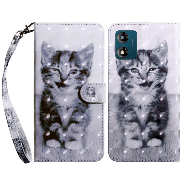 3D Painted Leather Phone Case, For Motorola Moto E13, For Motorola Moto G13 / G23, For Xiaomi Redmi Note 12 Pro 5G Global