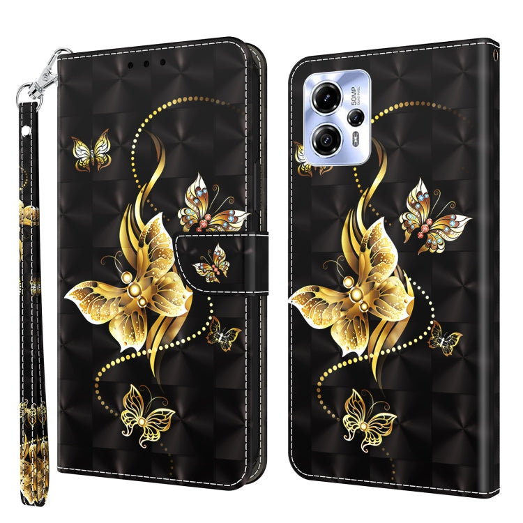 3D Painted Leather Phone Case, For Motorola Moto E13, For Motorola Moto G13 / G23, For Xiaomi Redmi Note 12 Pro 5G Global