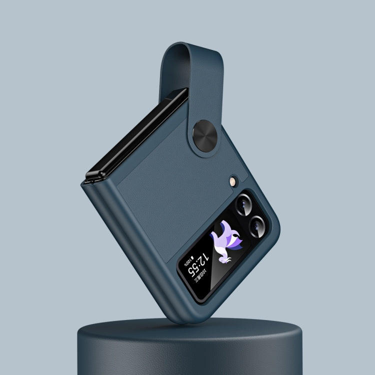 Hand Strap Type Leather Phone Case, For Samsung Galaxy Z Flip4 / Flip3