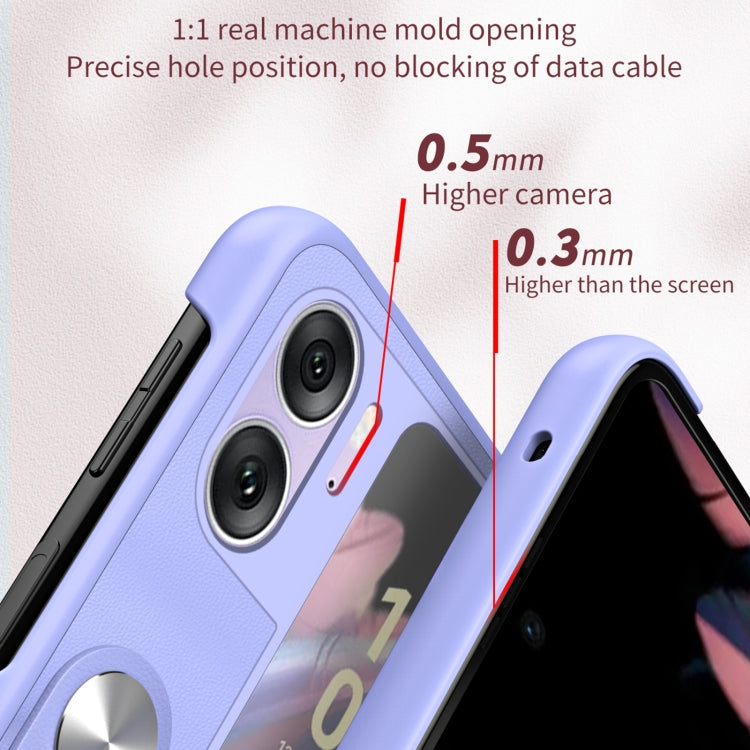Hand Strap Type Leather Phone Case, For OPPO Find N2 Flip