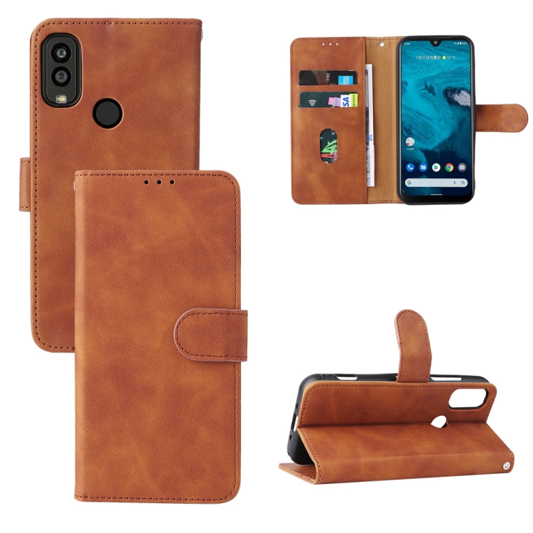 Skin Feel Magnetic Flip Leather Phone Case, For Kyocera Android One S10, For OnePlus 11R 5G / Ace 2 5G