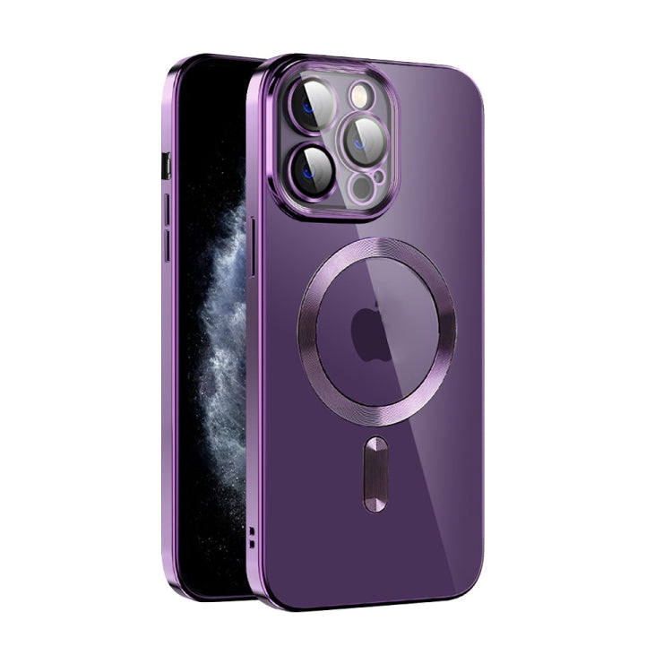 CD Texture Plating TPU MagSafe Phone Case with Lens Film, For iPhone 13 Pro Max, For iPhone 12, For iPhone 12 Pro, For iPhone 12 Pro Max, For iPhone 11, For iPhone 11 Pro Max