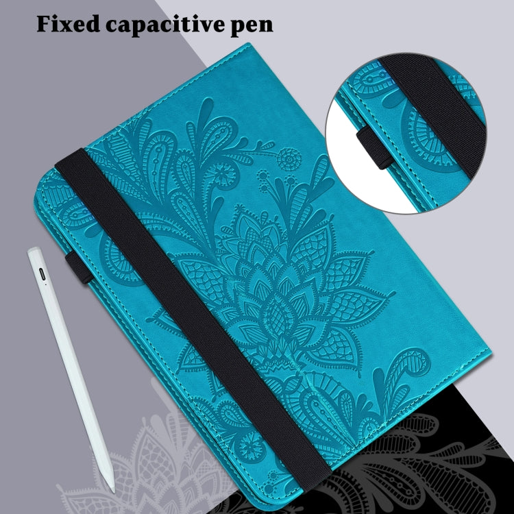 Lace Flower Embossing Pattern Leather Tablet Case, For Lenovo Tab M9