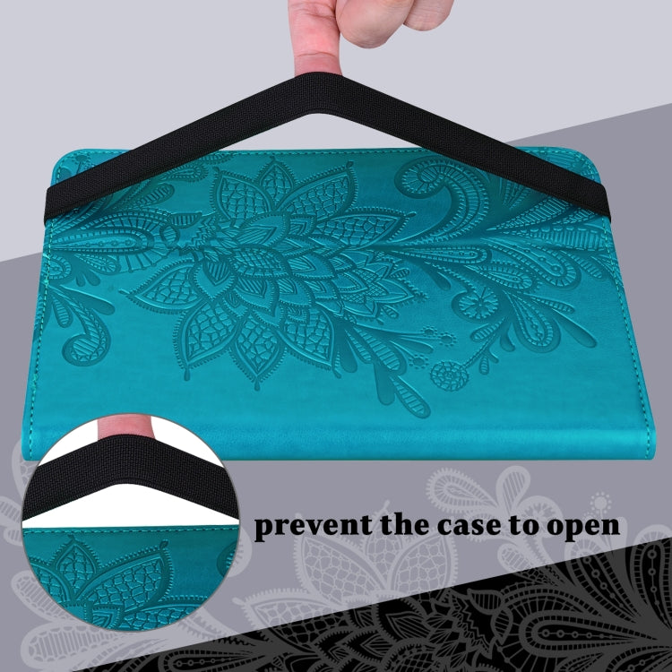 Lace Flower Embossing Pattern Leather Tablet Case, For Lenovo Tab M9
