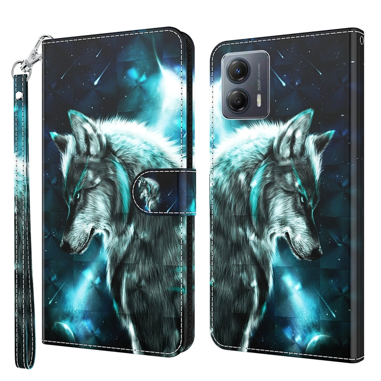 3D Painting Pattern Leather Phone Case, For Motorola Moto E13, For Motorola Moto G13 / G23 / G53, For Xiaomi Redmi 11A 4G, For Xiaomi Redmi Note 12 Pro 5G Global