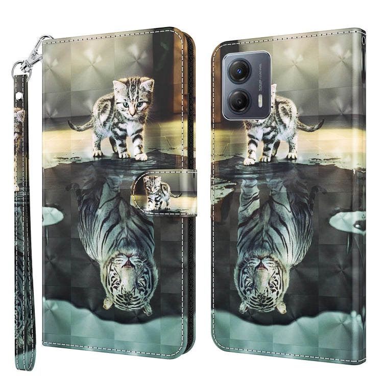 3D Painting Pattern Leather Phone Case, For Motorola Moto E13, For Motorola Moto G13 / G23 / G53, For Xiaomi Redmi 11A 4G, For Xiaomi Redmi Note 12 Pro 5G Global