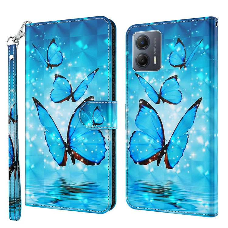 3D Painting Pattern Leather Phone Case, For Motorola Moto E13, For Motorola Moto G13 / G23 / G53, For Xiaomi Redmi 11A 4G, For Xiaomi Redmi Note 12 Pro 5G Global
