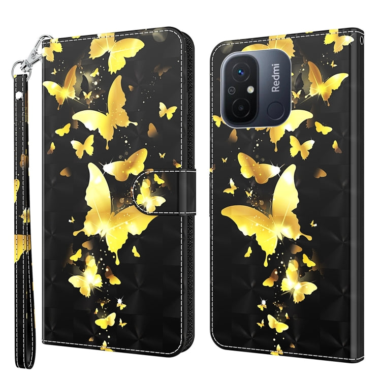 3D Painting Pattern Leather Phone Case, For Motorola Moto E13, For Motorola Moto G13 / G23 / G53, For Xiaomi Redmi 11A 4G, For Xiaomi Redmi Note 12 Pro 5G Global