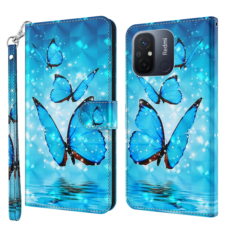3D Painting Pattern Leather Phone Case, For Motorola Moto E13, For Motorola Moto G13 / G23 / G53, For Xiaomi Redmi 11A 4G, For Xiaomi Redmi Note 12 Pro 5G Global