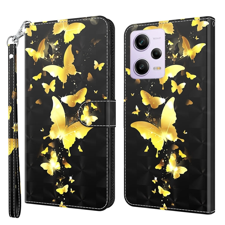 3D Painting Pattern Leather Phone Case, For Motorola Moto E13, For Motorola Moto G13 / G23 / G53, For Xiaomi Redmi 11A 4G, For Xiaomi Redmi Note 12 Pro 5G Global