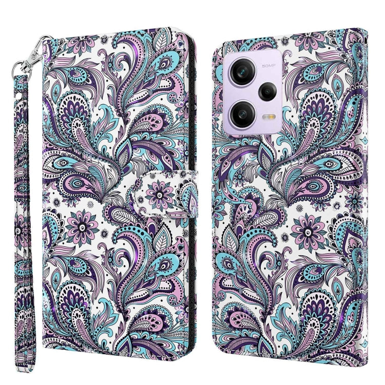 3D Painting Pattern Leather Phone Case, For Motorola Moto E13, For Motorola Moto G13 / G23 / G53, For Xiaomi Redmi 11A 4G, For Xiaomi Redmi Note 12 Pro 5G Global