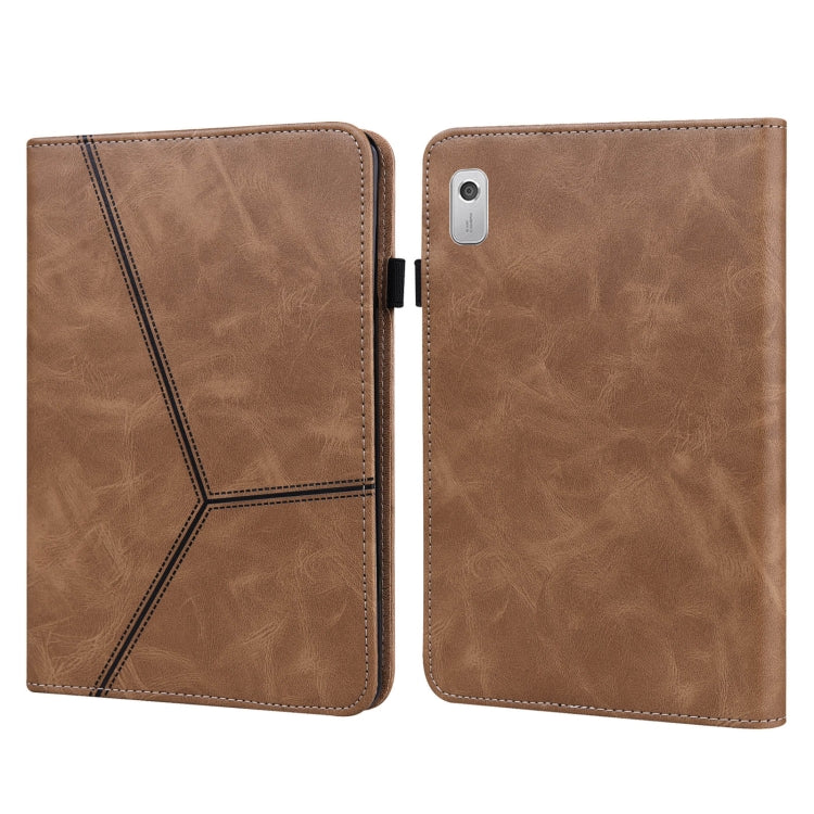 Embossed Striped Leather Tablet Case, For Lenovo Tab M8 4th Gen TB-300FU, For Lenovo Tab P11 Gen 2, For Lenovo Tab P11 Pro Gen 2