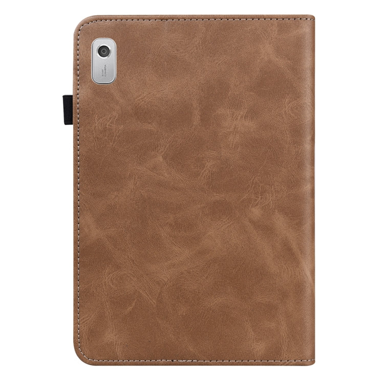 Embossed Striped Leather Tablet Case, For Lenovo Tab M8 4th Gen TB-300FU, For Lenovo Tab P11 Gen 2, For Lenovo Tab P11 Pro Gen 2