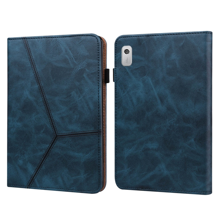 Embossed Striped Leather Tablet Case, For Lenovo Tab M8 4th Gen TB-300FU, For Lenovo Tab P11 Gen 2, For Lenovo Tab P11 Pro Gen 2