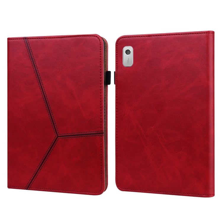 Embossed Striped Leather Tablet Case, For Lenovo Tab M8 4th Gen TB-300FU, For Lenovo Tab P11 Gen 2, For Lenovo Tab P11 Pro Gen 2