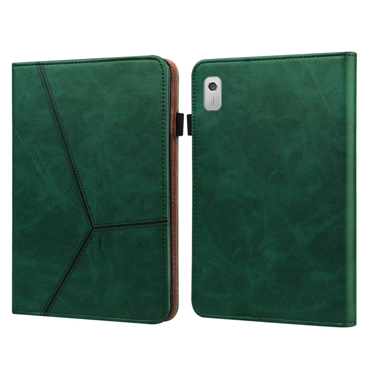 Embossed Striped Leather Tablet Case, For Lenovo Tab M8 4th Gen TB-300FU, For Lenovo Tab P11 Gen 2, For Lenovo Tab P11 Pro Gen 2