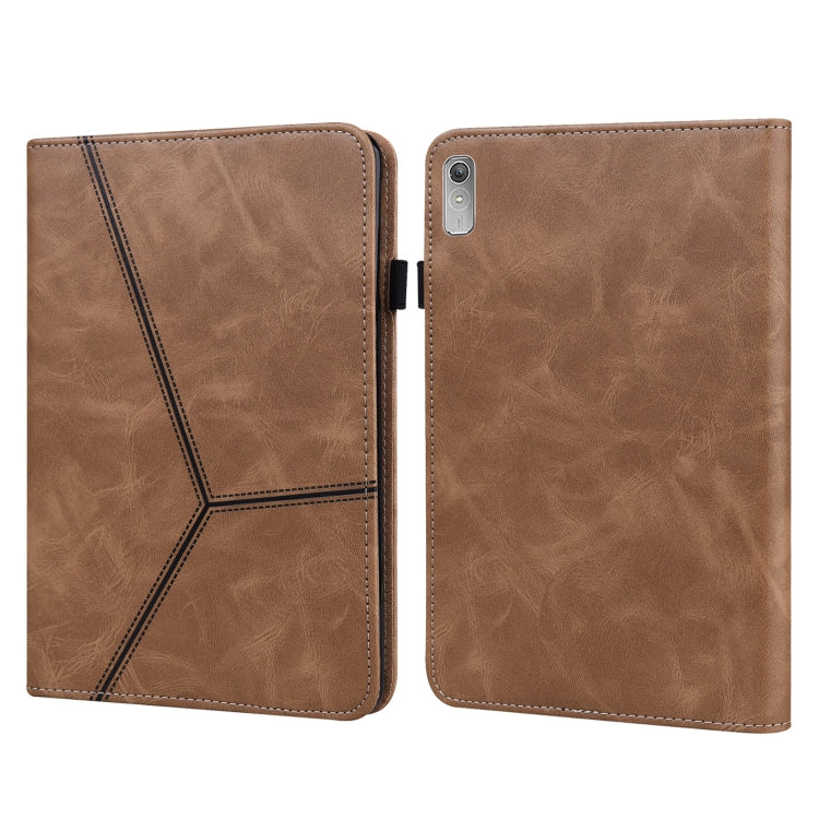 Embossed Striped Leather Tablet Case, For Lenovo Tab M8 4th Gen TB-300FU, For Lenovo Tab P11 Gen 2, For Lenovo Tab P11 Pro Gen 2