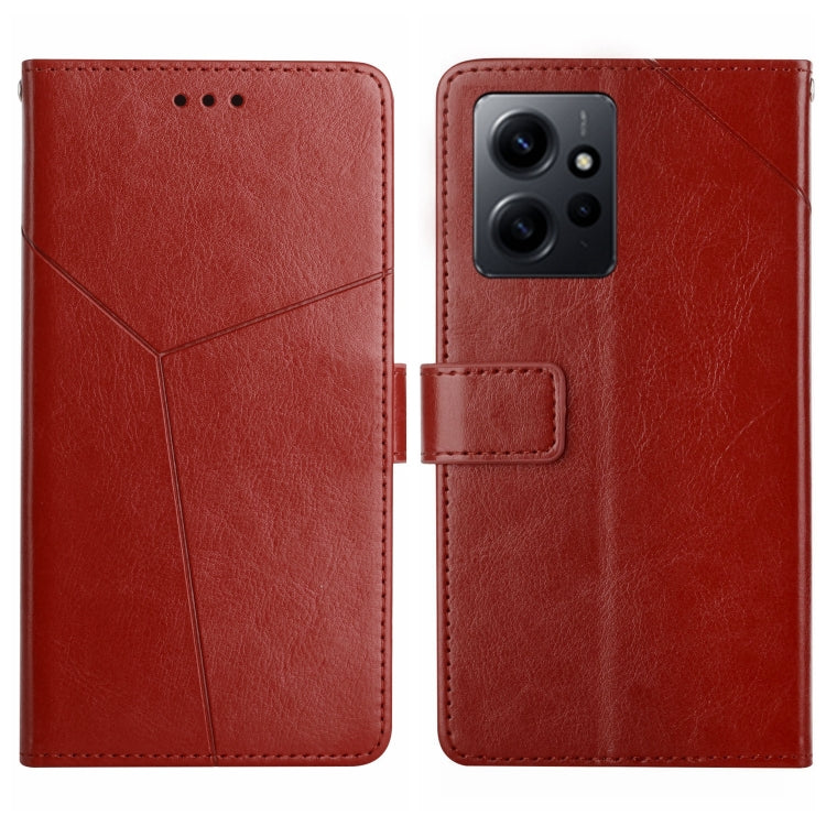 HT01 Y-shaped Pattern Flip Leather Phone Case, For Realme C55, For Xiaomi Redmi Note 12 4G Global, For Honor X9a 5G / Magic5 Lite, For Honor X5 4G