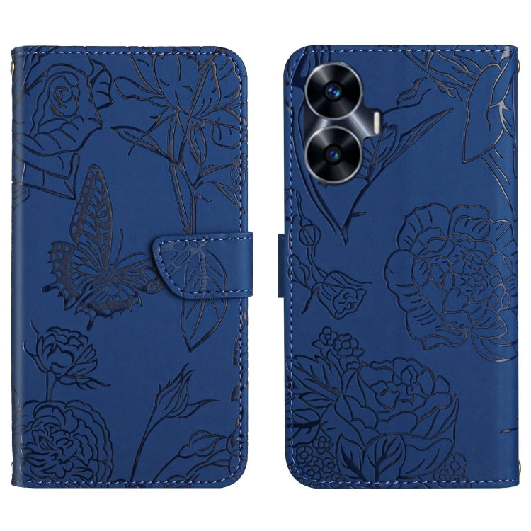 HT03 Skin Feel Butterfly Embossed Flip Leather Phone Case, For Realme C55, For Xiaomi Redmi Note 12 4G Global, For Honor X9a 5G / Magic5 Lite, For Honor X5 4G