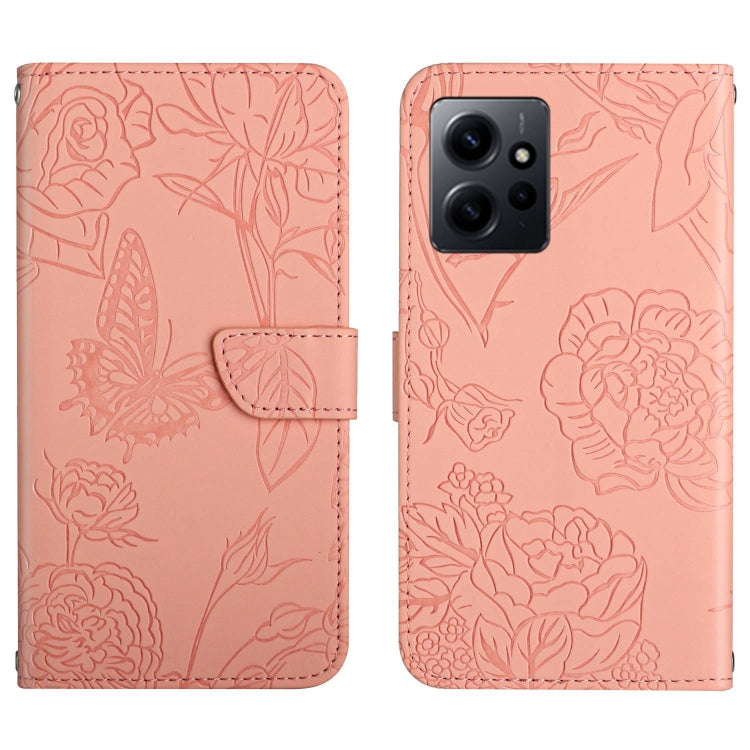 HT03 Skin Feel Butterfly Embossed Flip Leather Phone Case, For Realme C55, For Xiaomi Redmi Note 12 4G Global, For Honor X9a 5G / Magic5 Lite, For Honor X5 4G