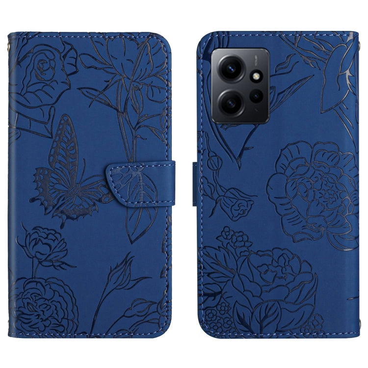 HT03 Skin Feel Butterfly Embossed Flip Leather Phone Case, For Realme C55, For Xiaomi Redmi Note 12 4G Global, For Honor X9a 5G / Magic5 Lite, For Honor X5 4G