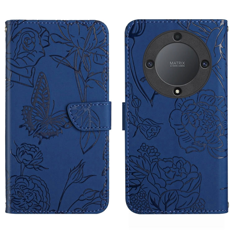 HT03 Skin Feel Butterfly Embossed Flip Leather Phone Case, For Realme C55, For Xiaomi Redmi Note 12 4G Global, For Honor X9a 5G / Magic5 Lite, For Honor X5 4G
