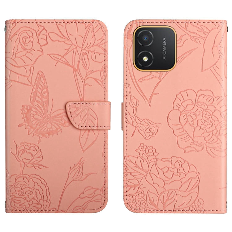 HT03 Skin Feel Butterfly Embossed Flip Leather Phone Case, For Realme C55, For Xiaomi Redmi Note 12 4G Global, For Honor X9a 5G / Magic5 Lite, For Honor X5 4G