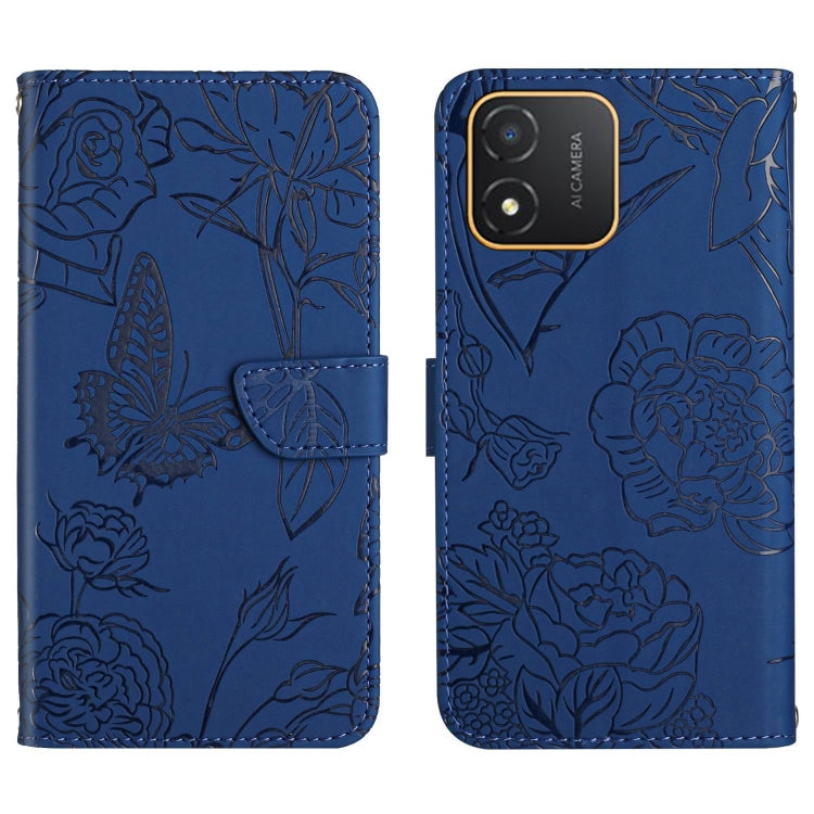 HT03 Skin Feel Butterfly Embossed Flip Leather Phone Case, For Realme C55, For Xiaomi Redmi Note 12 4G Global, For Honor X9a 5G / Magic5 Lite, For Honor X5 4G