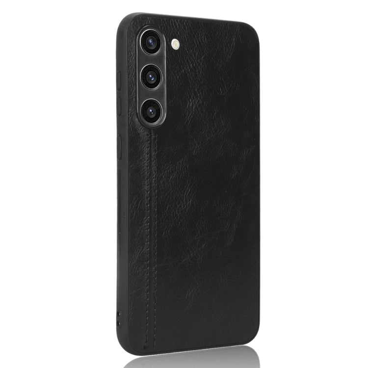 Sewing Cow Pattern Skin PC + PU + TPU Phone Case, For Samsung Galaxy S23+ 5G, For Samsung Galaxy S23 Ultra 5G, For Samsung Galaxy S23 5G, For Xiaomi 12T Pro, For Xiaomi 12T/Redmi K50 Ultra, For Xiaomi Poco C55/Redmi 12C/Redmi 11A 4G                    ...