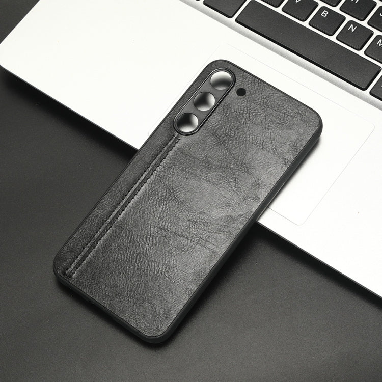 Sewing Cow Pattern Skin PC + PU + TPU Phone Case, For Samsung Galaxy S23+ 5G, For Samsung Galaxy S23 Ultra 5G, For Samsung Galaxy S23 5G, For Xiaomi 12T Pro, For Xiaomi 12T/Redmi K50 Ultra, For Xiaomi Poco C55/Redmi 12C/Redmi 11A 4G                    ...