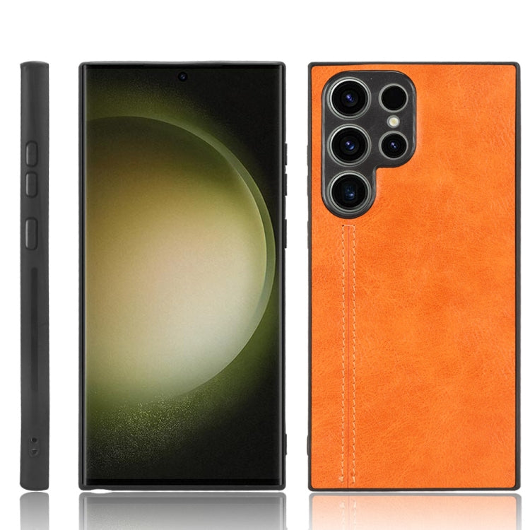 Sewing Cow Pattern Skin PC + PU + TPU Phone Case, For Samsung Galaxy S23+ 5G, For Samsung Galaxy S23 Ultra 5G, For Samsung Galaxy S23 5G, For Xiaomi 12T Pro, For Xiaomi 12T/Redmi K50 Ultra, For Xiaomi Poco C55/Redmi 12C/Redmi 11A 4G                    ...