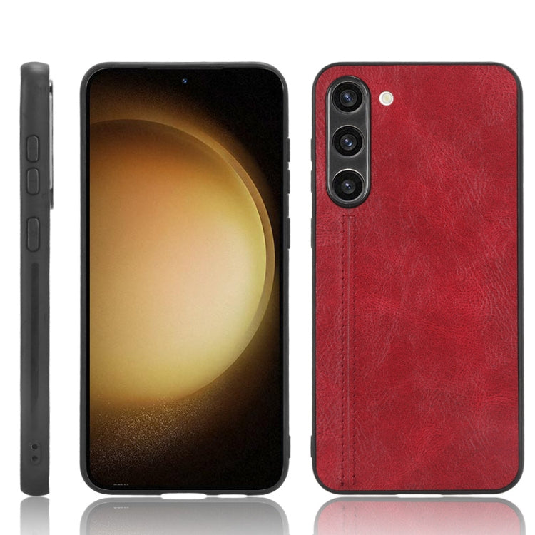 Sewing Cow Pattern Skin PC + PU + TPU Phone Case, For Samsung Galaxy S23+ 5G, For Samsung Galaxy S23 Ultra 5G, For Samsung Galaxy S23 5G, For Xiaomi 12T Pro, For Xiaomi 12T/Redmi K50 Ultra, For Xiaomi Poco C55/Redmi 12C/Redmi 11A 4G                    ...