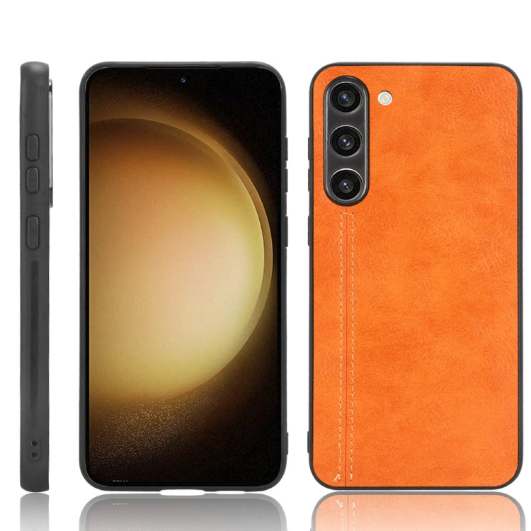 Sewing Cow Pattern Skin PC + PU + TPU Phone Case, For Samsung Galaxy S23+ 5G, For Samsung Galaxy S23 Ultra 5G, For Samsung Galaxy S23 5G, For Xiaomi 12T Pro, For Xiaomi 12T/Redmi K50 Ultra, For Xiaomi Poco C55/Redmi 12C/Redmi 11A 4G                    ...