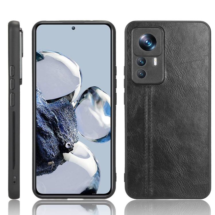 Sewing Cow Pattern Skin PC + PU + TPU Phone Case, For Samsung Galaxy S23+ 5G, For Samsung Galaxy S23 Ultra 5G, For Samsung Galaxy S23 5G, For Xiaomi 12T Pro, For Xiaomi 12T/Redmi K50 Ultra, For Xiaomi Poco C55/Redmi 12C/Redmi 11A 4G                    ...
