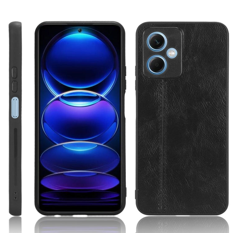 Sewing Cow Pattern Skin PC + PU + TPU Phone Case, For Samsung Galaxy S23+ 5G, For Samsung Galaxy S23 Ultra 5G, For Samsung Galaxy S23 5G, For Xiaomi 12T Pro, For Xiaomi 12T/Redmi K50 Ultra, For Xiaomi Poco C55/Redmi 12C/Redmi 11A 4G                    ...