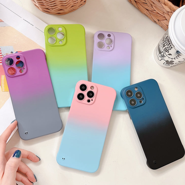 Frameless Skin Feel Gradient Phone Case, For iPhone 12, For iPhone 11 Pro Max, For iPhone 11, For iPhone XS Max, For iPhone XS / X, For iPhone XR