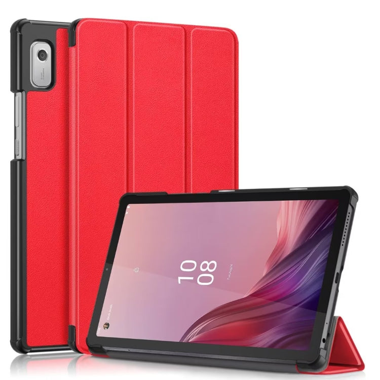 3-folding Leather Smart Tablet Case, For Lenovo Tab M9 TB-310FU