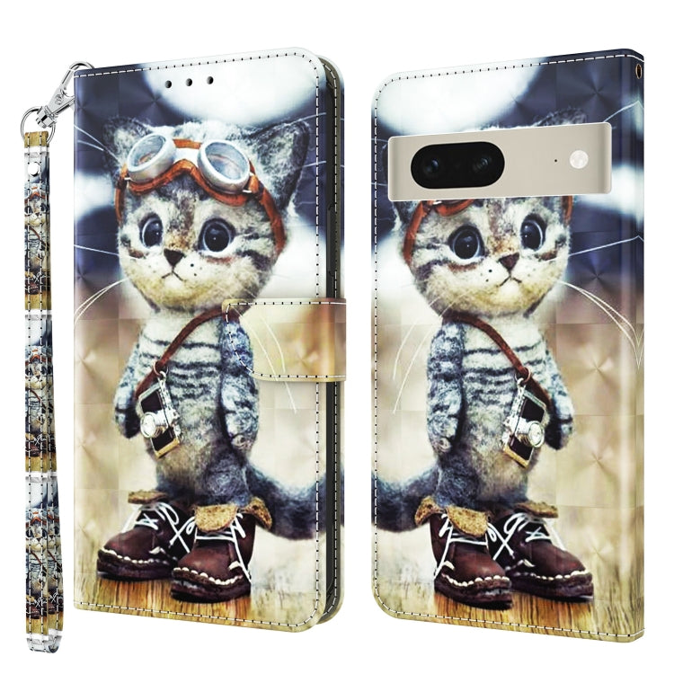 3D Painted Leather Phone Case, For Motorola Moto G73, For Google Pixel 7 5G, For Google Pixel 7 Pro 5G, For Google Pixel 7a 5G