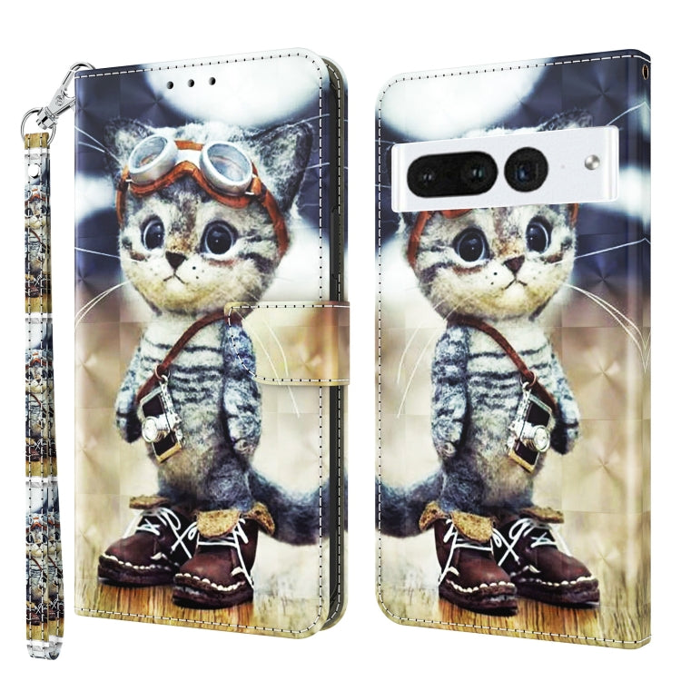 3D Painted Leather Phone Case, For Motorola Moto G73, For Google Pixel 7 5G, For Google Pixel 7 Pro 5G, For Google Pixel 7a 5G