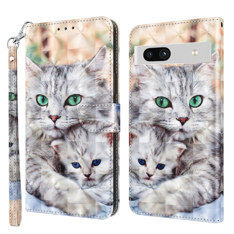 3D Painted Leather Phone Case, For Motorola Moto G73, For Google Pixel 7 5G, For Google Pixel 7 Pro 5G, For Google Pixel 7a 5G