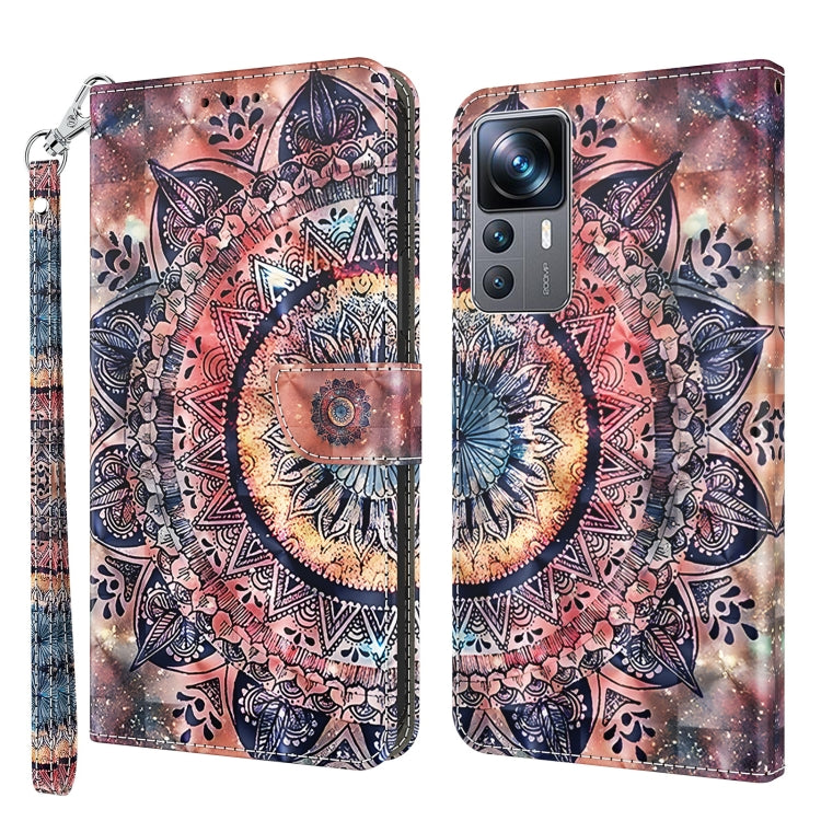 3D Painted Leather Phone Case, For Xiaomi 12T Pro