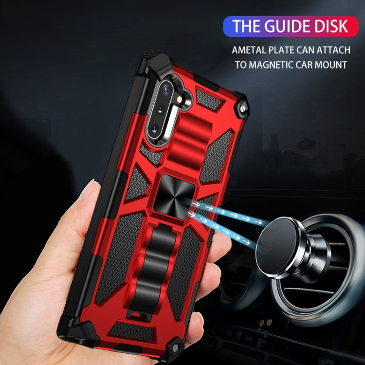 Shockproof TPU + PC Magnetic Protective Case with Holder, For Galaxy Note 10