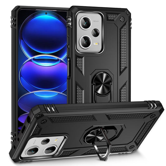 Shockproof TPU + PC Phone Case with Holder, For Xiaomi Redmi Note 12 Pro+, For Xiaomi Redmi Note 12 Pro 5G, For Xiaomi Redmi Note 12 5G Global, For Samsung Galaxy A34