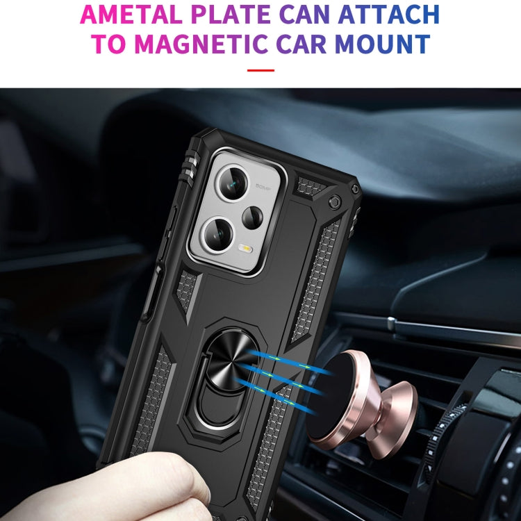 Shockproof TPU + PC Phone Case with Holder, For Xiaomi Redmi Note 12 Pro+, For Xiaomi Redmi Note 12 Pro 5G, For Xiaomi Redmi Note 12 5G Global, For Samsung Galaxy A34