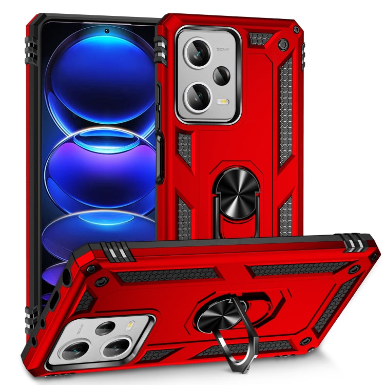 Shockproof TPU + PC Phone Case with Holder, For Xiaomi Redmi Note 12 Pro+, For Xiaomi Redmi Note 12 Pro 5G, For Xiaomi Redmi Note 12 5G Global, For Samsung Galaxy A34