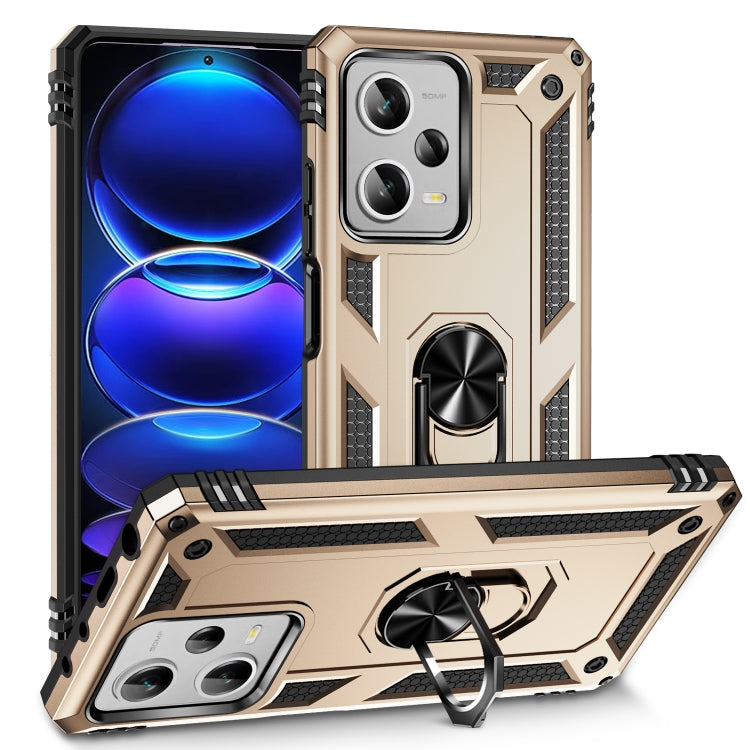 Shockproof TPU + PC Phone Case with Holder, For Xiaomi Redmi Note 12 Pro+, For Xiaomi Redmi Note 12 Pro 5G, For Xiaomi Redmi Note 12 5G Global, For Samsung Galaxy A34