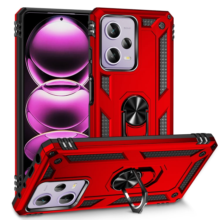 Shockproof TPU + PC Phone Case with Holder, For Xiaomi Redmi Note 12 Pro+, For Xiaomi Redmi Note 12 Pro 5G, For Xiaomi Redmi Note 12 5G Global, For Samsung Galaxy A34