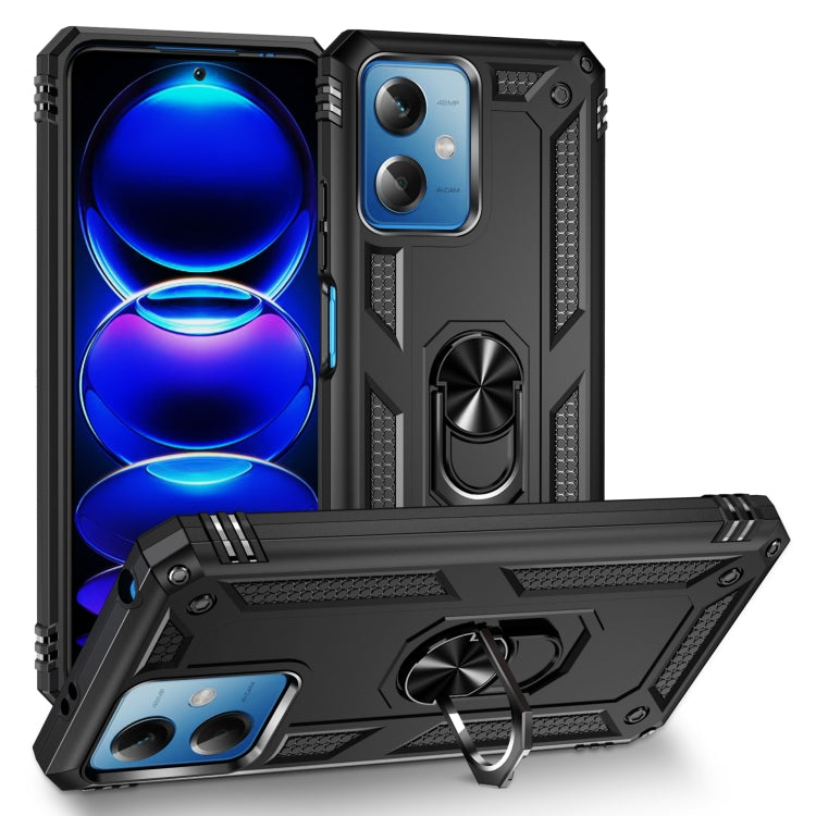 Shockproof TPU + PC Phone Case with Holder, For Xiaomi Redmi Note 12 Pro+, For Xiaomi Redmi Note 12 Pro 5G, For Xiaomi Redmi Note 12 5G Global, For Samsung Galaxy A34
