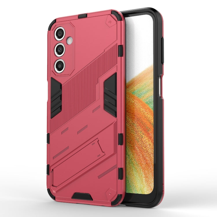 Punk Armor 2 in 1 PC + TPU Shockproof Phone Case with Invisible Holder, For Samsung Galaxy A24 5G / A24 4G