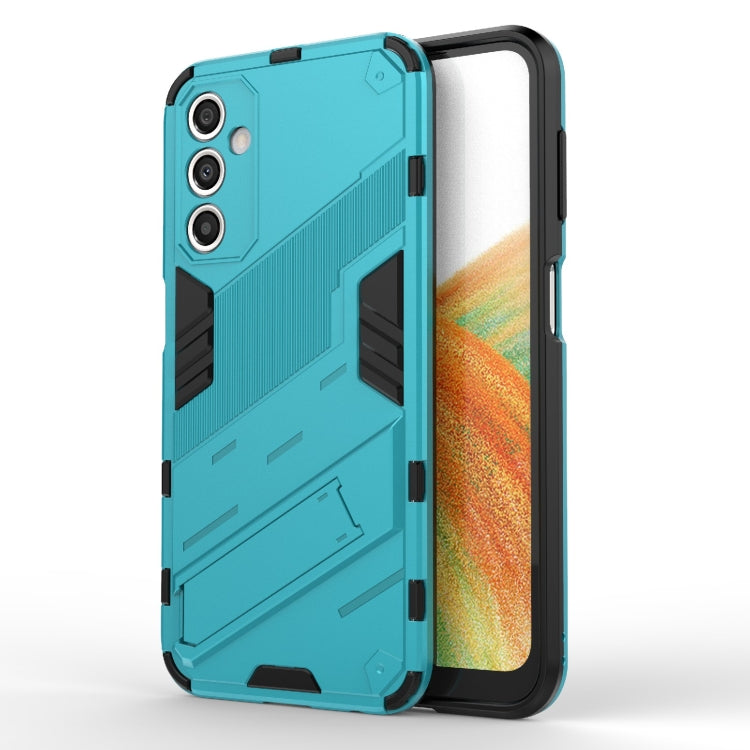 Punk Armor 2 in 1 PC + TPU Shockproof Phone Case with Invisible Holder, For Samsung Galaxy A24 5G / A24 4G